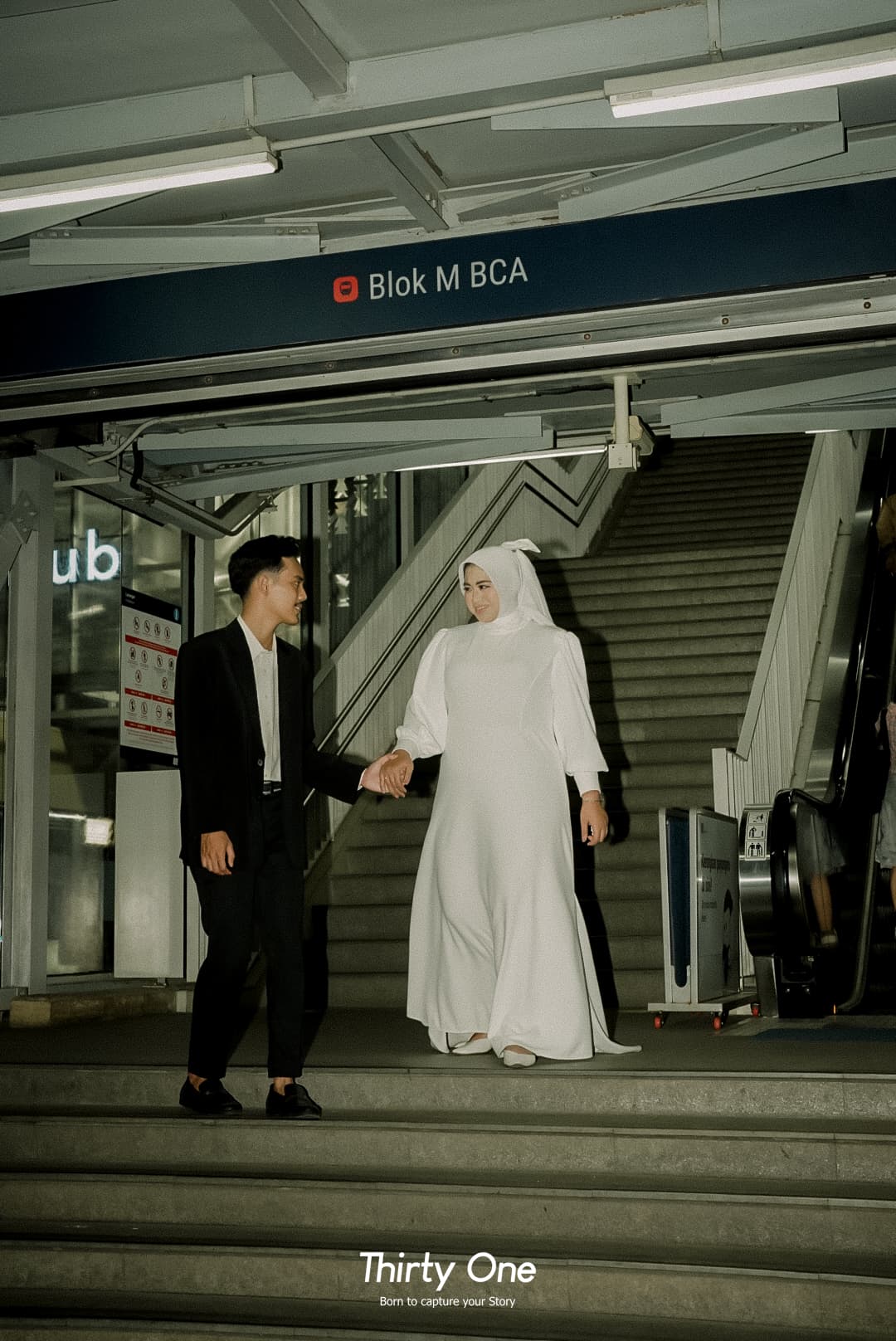 Sunset golden hour prewedding silhouette